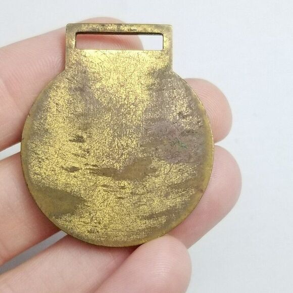 Vintage 1960s-1970s Dodge Ram Head Horn Watch Fob Keychain, Logo Truck Car - Picture 6 of 6